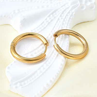 Round 304 Stainless Steel Hoop Earrings EJEW-V005-01G-02-1