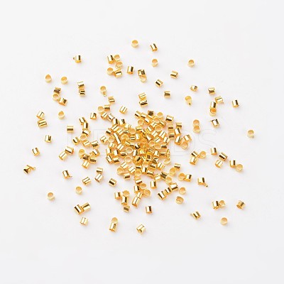 Brass Crimp Beads E003-G-1