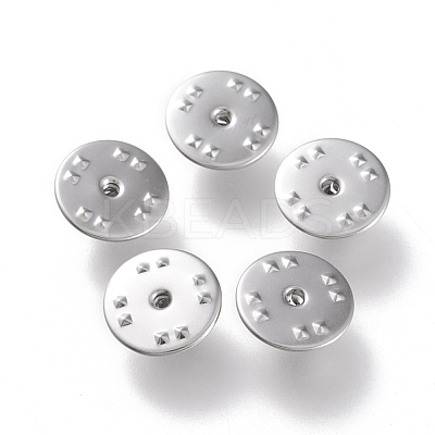 Non-Tarnish 304 Stainless Steel Butterfly Clutches Pin Backs STAS-K194-18P-1