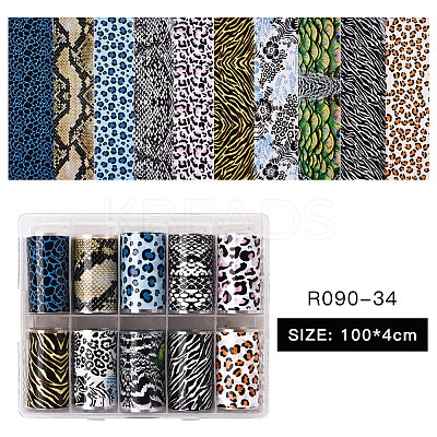 10rolls Nail Art Transfer Stickers Decals MRMJ-R090-34-1