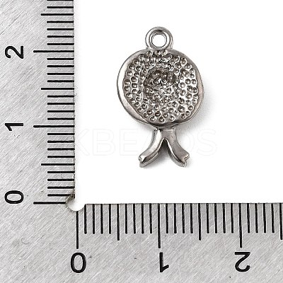 Hammered 304 Stainless Steel Pendants STAS-B167-07P-1