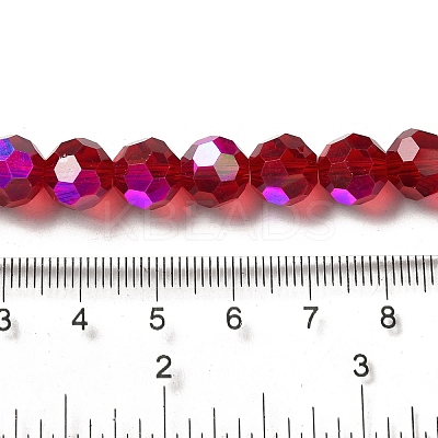 Electroplate Transparent Glass Beads Strands LS-EGLA-A035-T10mm-L07-1
