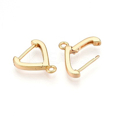 Brass Hoop Earring Finding KK-N261-56G-1