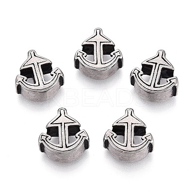 304 Stainless Steel European Style Large Hole Beads STAS-T072-122AS-1