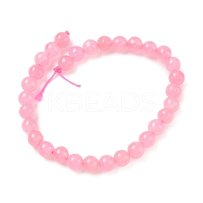 Dyed Natural Malaysia Jade Beads Strands G-G021-02A-28-1
