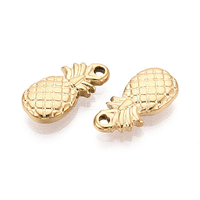 304 Stainless Steel Pineapple Pendants STAS-T069-29G-1