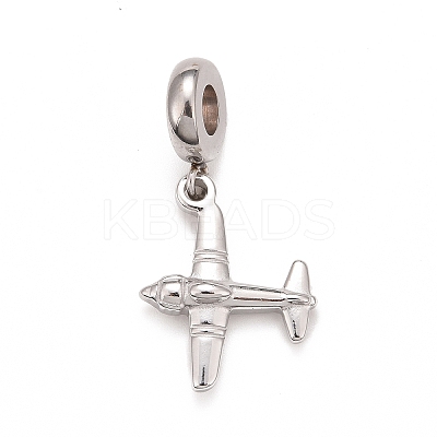 Non-Tarnish 304 Stainless Steel European Dangle Charms LS-STAS-I194-21P-1
