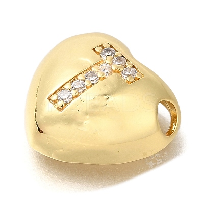 Rack Plating Brass Micro Pave Cubic Zirconia Pendants KK-I722-04G-T-1