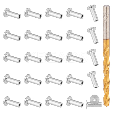 1 Set 316 Stainless Steel Stemball Swage Dead Ends & Drill Bit FIND-UN0001-35-1