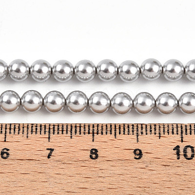 Baking Paint Pearlized Glass Pearl Bead Strands HY-N002-5mm-A03-1