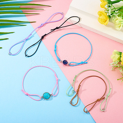 30Pcs 10 Colors Nylon Thread Cord Bracelets Making BJEW-TAC0040-1