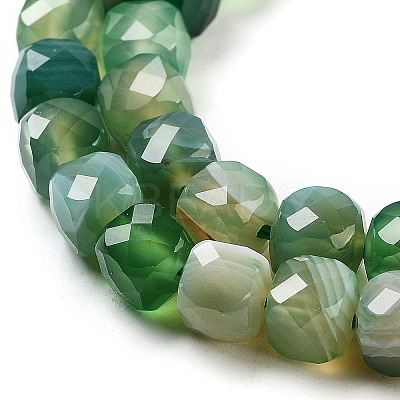 Natural Agate Dyed Beads Strands G-H028-A08-03-1