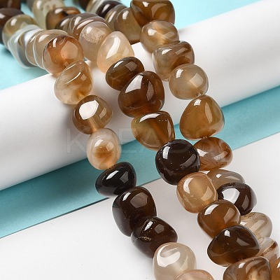 Natural Agate Beads Strands G-H295-B01-02-1