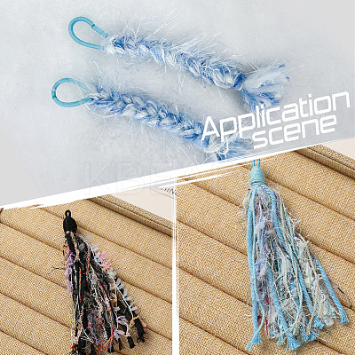 20Pcs 20 Styles Polycotton Fringe Trim Ribbons OCOR-GF0004-90-1