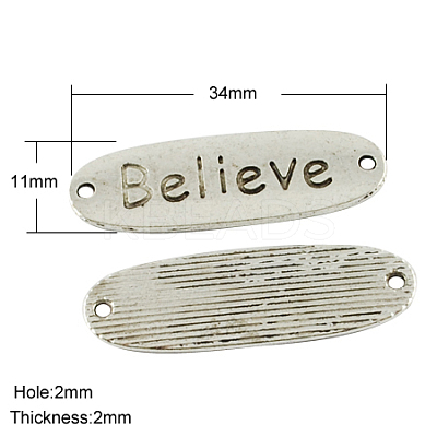 Tibetan Style Links connectors TIBEB-4656-AS-LF-1