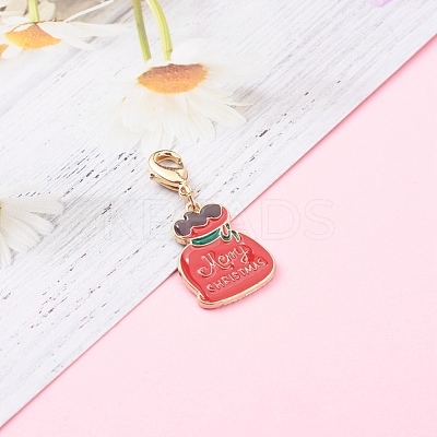 Christmas Themed Alloy Enamel Pendants HJEW-JM00457-04-1