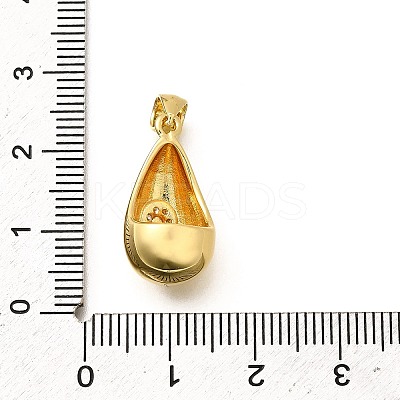 Rack Plating Brass Micro Pave Cubic Zirconia Pendants KK-L226-102G-Q-1