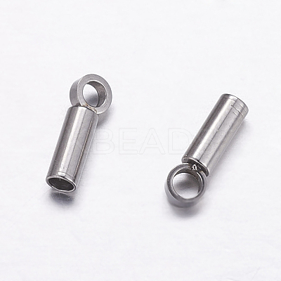 Tarnish Resistant 304 Stainless Steel Cord Ends LS-STAS-P161-05-1.5mm-1