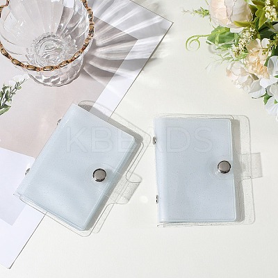 2Pcs PVC Mini Photocard Holder Book AJEW-SP0002-20A-03-1