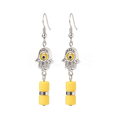 Evil Eye Handmade Lampwork Earring & Bracelet Sets SJEW-JS01250-1