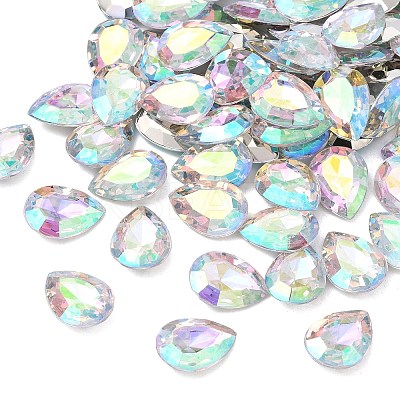 Imitation Taiwan Acrylic Rhinestone Cabochons GACR-A017-13x18mm-17-1