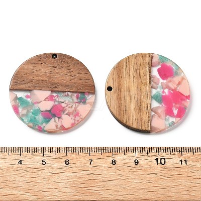 Resin and Walnut Pendants FIND-R051-05G-1