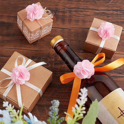 40Pcs Polyester Fabric Flowers FIND-CP0001-07B-1