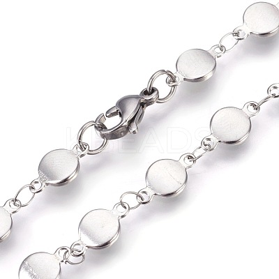 Tarnish Resistant 304 Stainless Steel Link Chain Bracelets BJEW-P239-18-1
