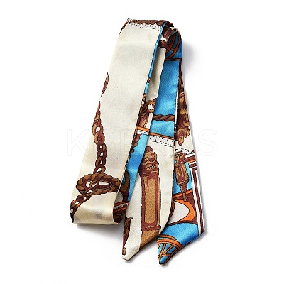 Printed Ribbon Scarf FIND-WH0145-82F-1