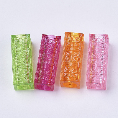Transparent Acrylic Beads X-TACR-T015-024-1