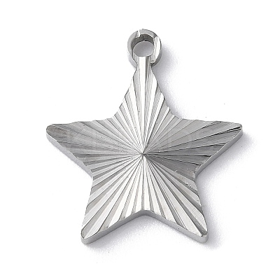 Non-Tarnish 304 Stainless Steel Pendants STAS-D025-04P-02-1