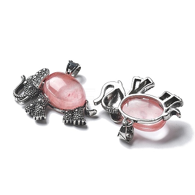 Cherry Quartz Glass Pendant G-H083-02AS-10-1
