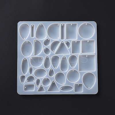 DIY Geometric Shape Pendant Silicone Molds DIY-E057-03-1