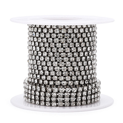 Iron Rhinestone Strass Chains CH-T004-01P-1