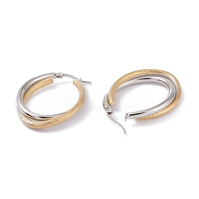 304 Stainless Steel Hoop Earrings EJEW-F272-03GP-1