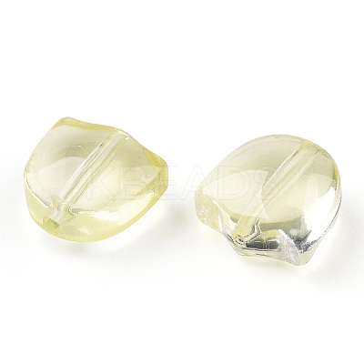 Spray Painted Transparent Glass Beads GLAA-T022-26-A04-1