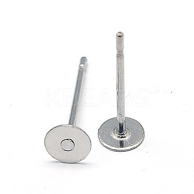 Tarnish Resistant 304 Stainless Steel Stud Earring Findings STAS-E025-6-1