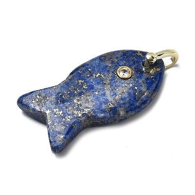 Natural Lapis Lazuli Pendants KK-D021-05G-G-1