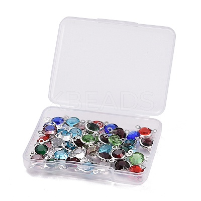 40Pcs 10 Colors Glass Charms GLAA-UN0001-03-1