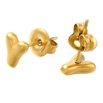 304 Stainless Steel Stud Earrings EJEW-I316-01G-Y-1