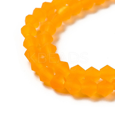 Imitate Austrian Crystal Frosted Glass Beads Strands EGLA-A039-T2mm-MD23-1
