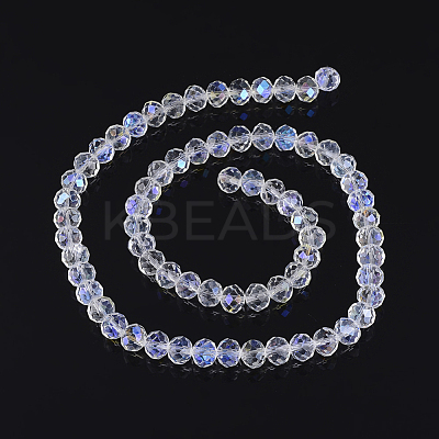Glass Beads Strands GR10MMY-28-1