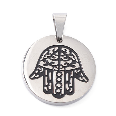 304 Stainless Steel Pendants STAS-Z027-05P-1