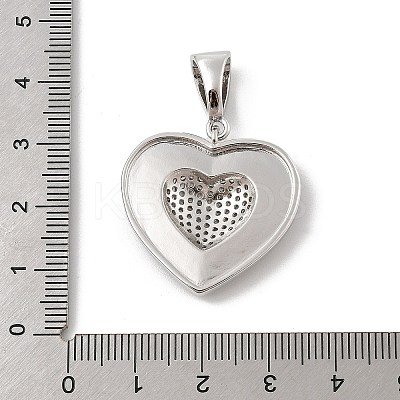 Brass Micro Pave Cubic Zirconia Pendants KK-U047-12P-1
