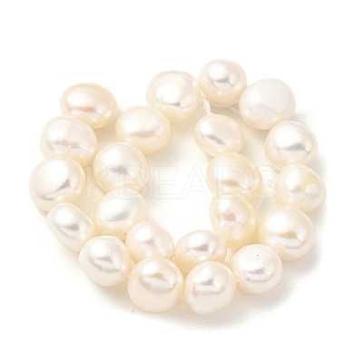 Natural Cultured Freshwater Pearl Beads Strands PEAR-A006-09I-1