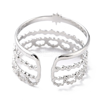 Tarnish Resistant 304 Stainless Steel Finger Rings RJEW-L102-35P-1