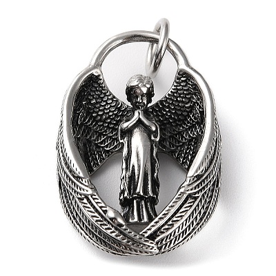 Ion Plating(IP) 304 Stainless Steel Pendants STAS-D067-05AS-1