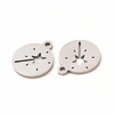 Non-Tarnish 201 Stainless Steel Charms STAS-E188-08P-1
