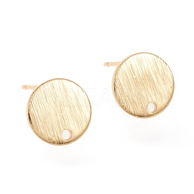Brass Stud Earring Findings KK-F820-41G-1