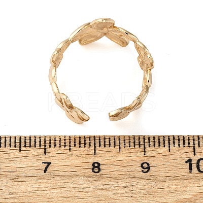 Brass Adjustable Open Cuff Rings for Women RJEW-R021-01G-1